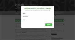Desktop Screenshot of healthinfolaw.org