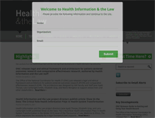 Tablet Screenshot of healthinfolaw.org